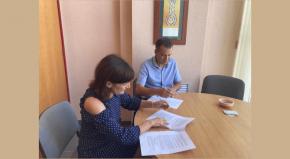 Conveni de collaboraci per rehabilitar el pati de lEscola Joan Baptista Serra